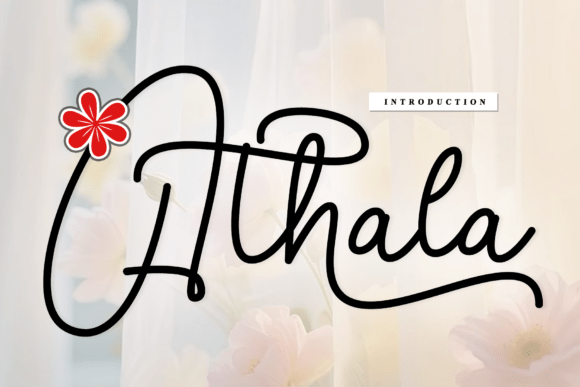 Athala: The Rhythmic Script Font for Artisan Branding