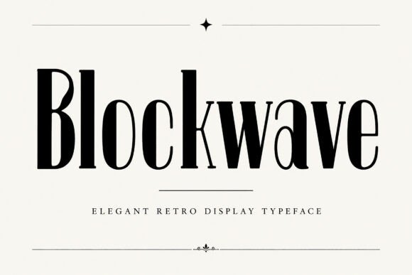 Blockwave: The Font for Modern Visual Identity
