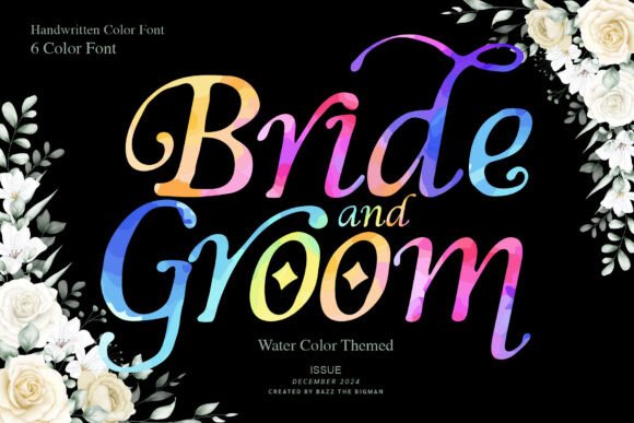 Bride and Groom: The Watercolor Font for Elegant Design