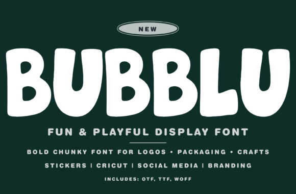 BUBBLU: Elevating Modern Design with Playful Typography