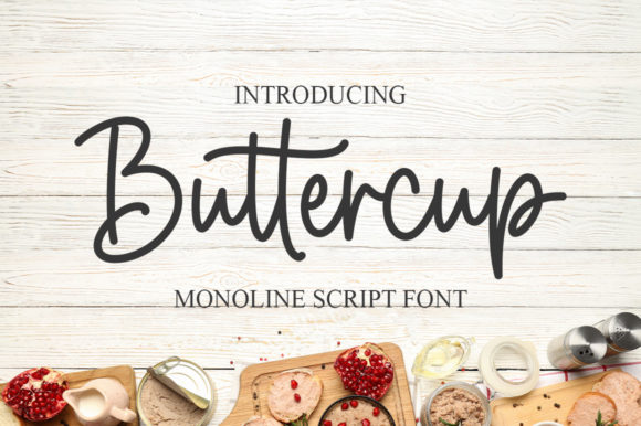Buttercup: A Handwritten Font for Romantic Design Projects