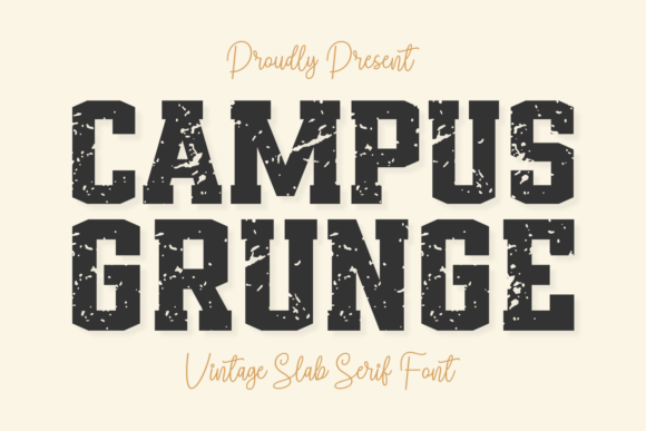 Campus Grunge: A Vintage Font for Modern Design