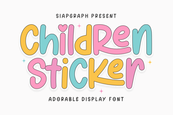 Children Sticker Font: Joyful Typography for Creative Projects