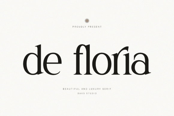 De Floria: The Serif Font for Premium Branding