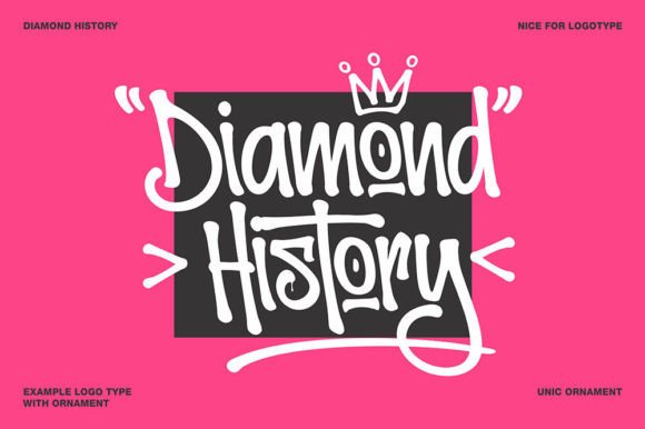 Diamond History: Urban Typography for Modern Design
