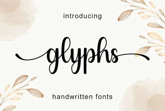 Elevate Your Design with the Glyphs Handwritten Font