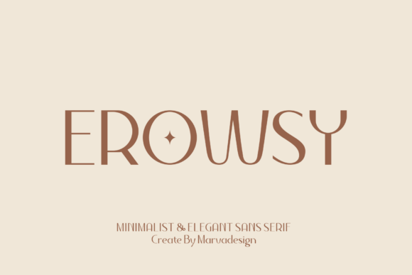 Erowsy: The Elegant Typeface for Modern Branding