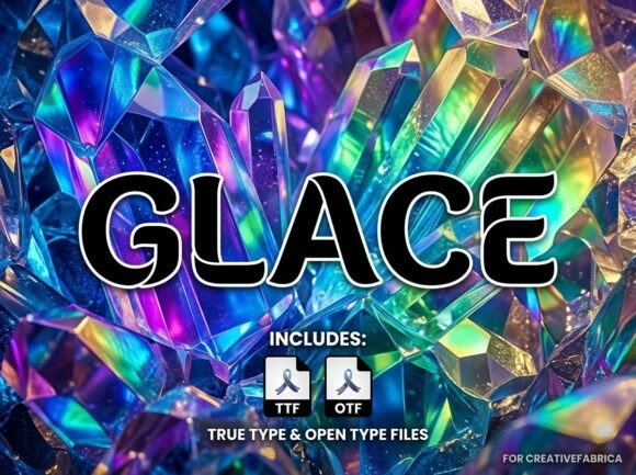 Glace: A Bold Display Font for Modern Branding