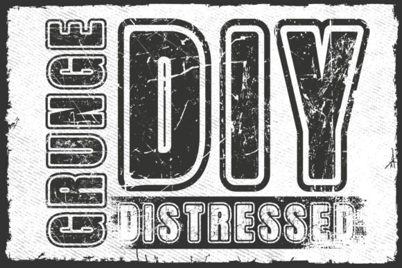 Grunge DIY Distressed: Authentic Vintage Typography
