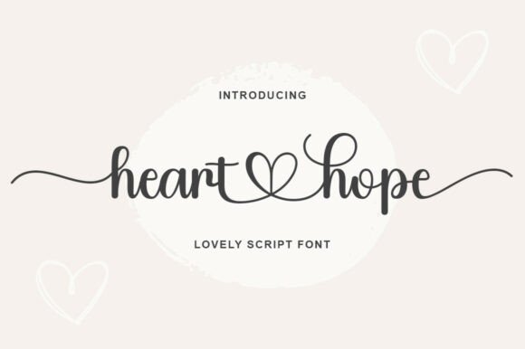 Heart Hope Font: Elevate Your Wedding and Branding Design
