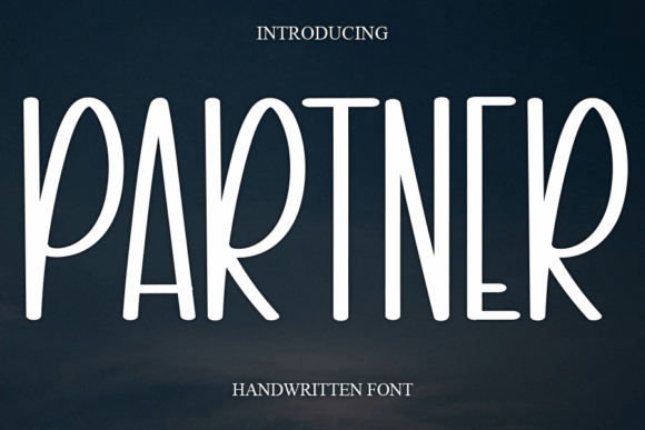 Partner: A Cursive Font for Joyful Design