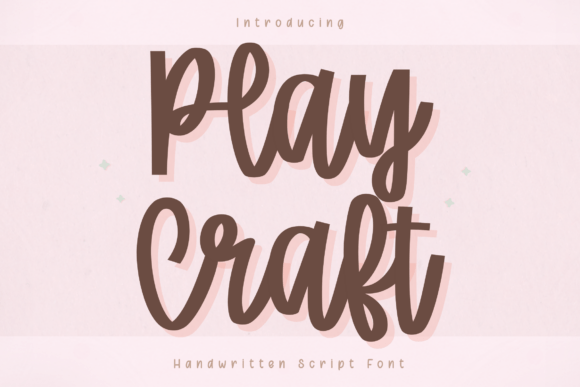 Play Craft: A Handwritten Font for Creative Design