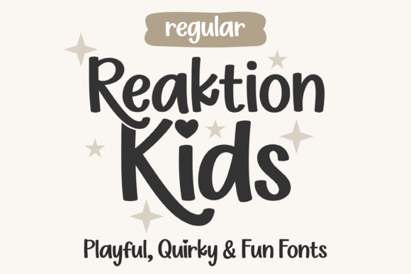 Reaktion Kids Regular: A Playful Handwritten Font for Creative Projects