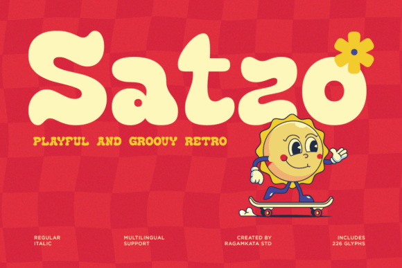 Ssatzo: A Retro Display Font for Modern Design Impact