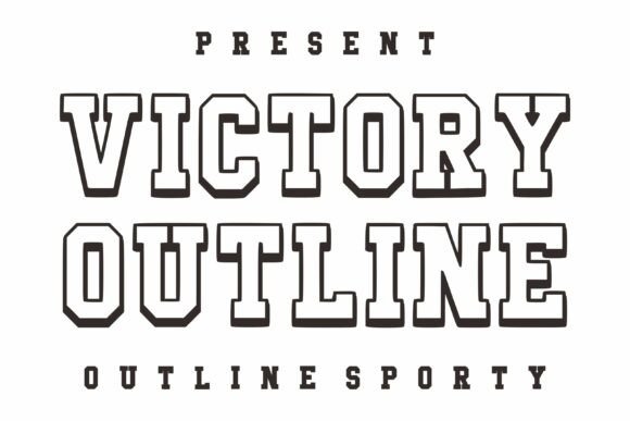 Victory Outline: The Athletic Font for Bold Branding