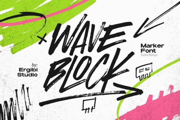 Wave Block: Unleash Raw Energy in Your Typography